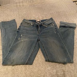 RP high rise girlfriend destroy jeans